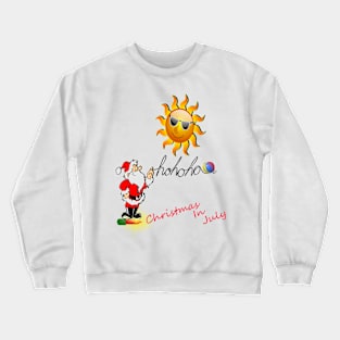 Christmas In July Apparel, Mugs, Pillows Designs Crewneck Sweatshirt